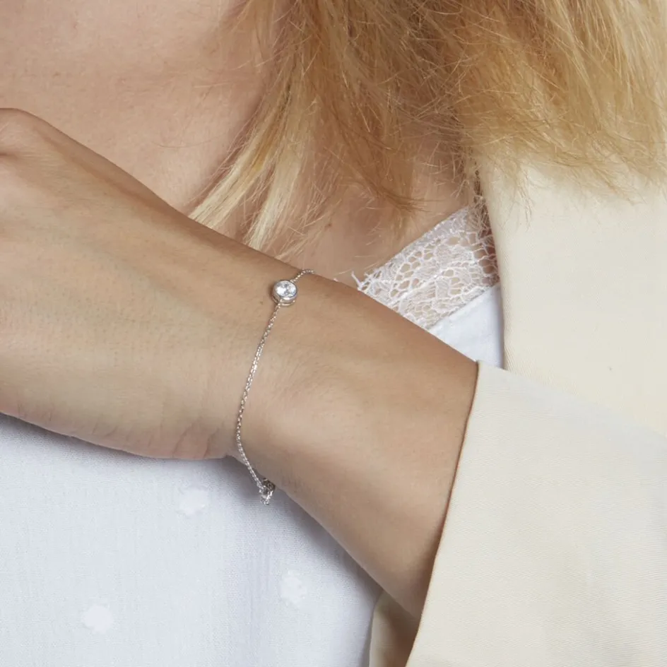 Histoire d'Or Bracelet Abha Argent Blanc Oxyde De Zirconium* Bracelets|Bracelets Fantaisie