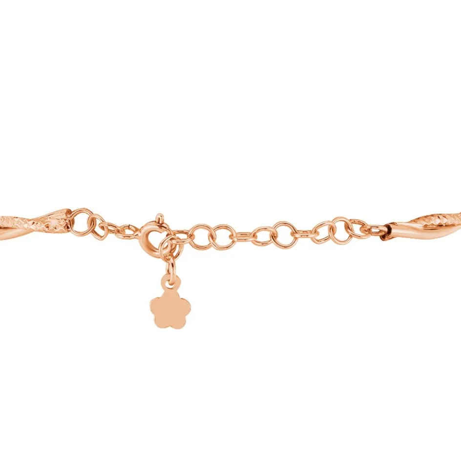 Best Histoire d'Or Bracelet Abie Torsade argent rose