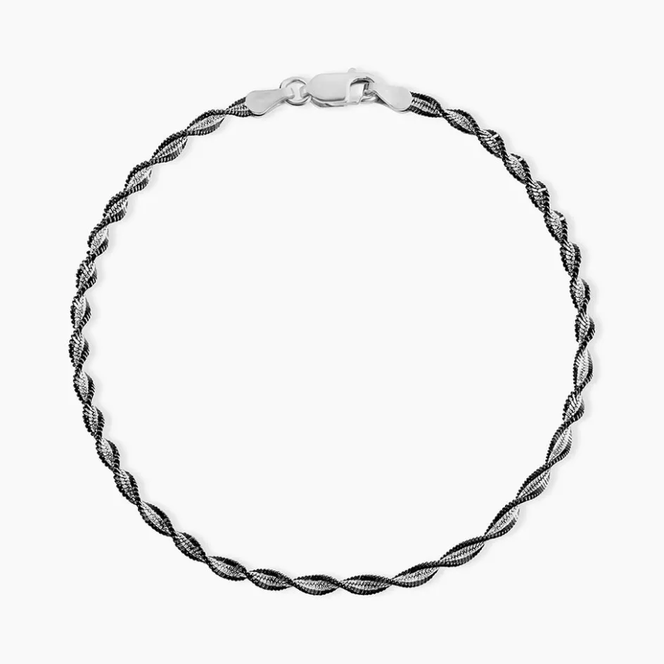 Histoire d'Or Bracelet Abie Torsade argent bicolore