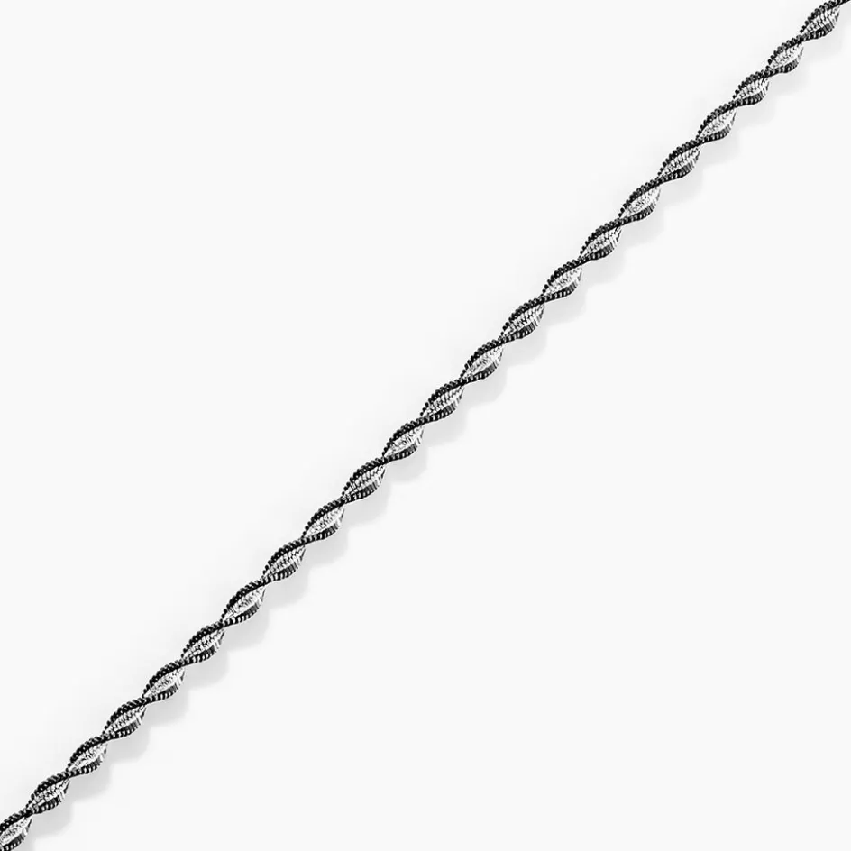 Histoire d'Or Bracelet Abie Torsade argent bicolore