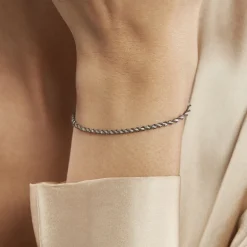 Histoire d'Or Bracelet Abie Torsade argent bicolore