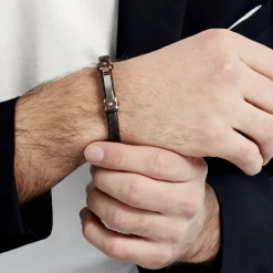 Discount Histoire d'Or Bracelet Acier Blanc Ludovic Oxyde De Zirconium