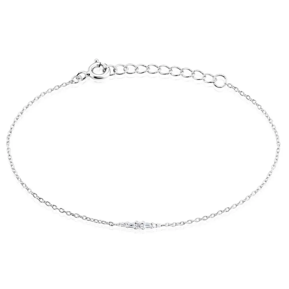 Histoire d'Or Bracelet Adriaan Argent Blanc Oxyde De Zirconium