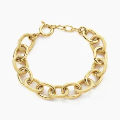 Histoire d'Or Bracelet Aelia Maille Alternee Acier Jaune* Bracelets|Bracelets Fantaisie