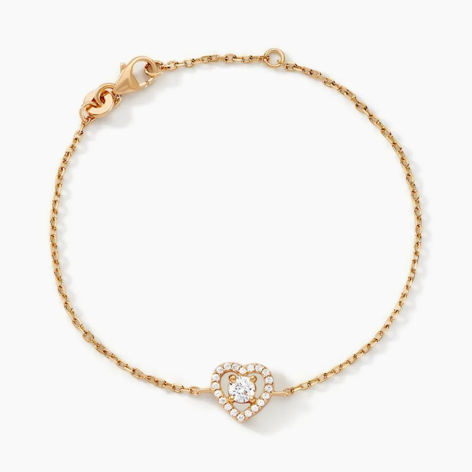 Clearance Histoire d'Or Bracelet Alais Plaqué Or Oxyde De Zirconium plaqué or jaune oxyde