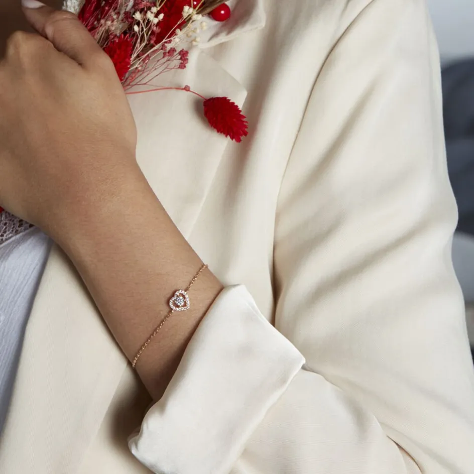 Clearance Histoire d'Or Bracelet Alais Plaqué Or Oxyde De Zirconium plaqué or jaune oxyde