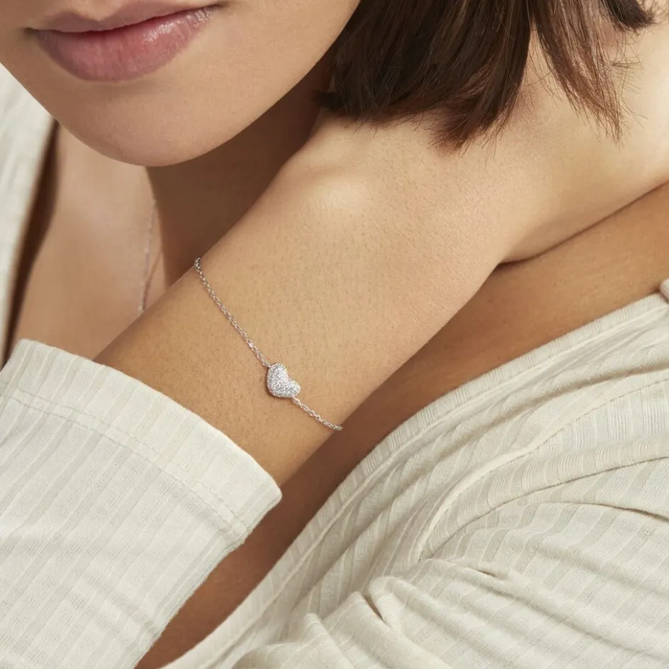 Outlet Histoire d'Or Bracelet Alois Argent Blanc Oxyde De Zirconium