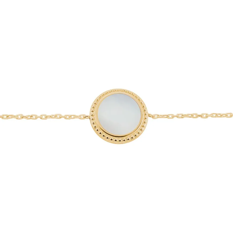 Best Histoire d'Or Bracelet Alyhana Plaqué Or Jaune Nacre