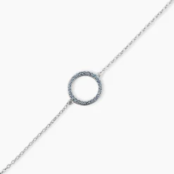 Discount Histoire d'Or Bracelet Ambroisie Argent Blanc Oxyde De Zirconium argent blanc oxyde bleu