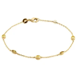 Histoire d'Or Bracelet Angelica Plaque Or Jaune Oxyde De Zirconium