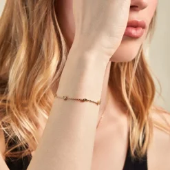 Histoire d'Or Bracelet Angelica Plaque Or Jaune Oxyde De Zirconium