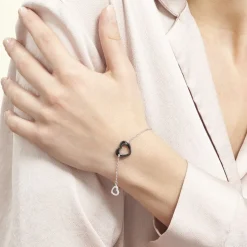 Histoire d'Or Bracelet Anissa Argent Blanc Céramique Et Oxyde De Zirconium* Bracelets|Bracelets Fantaisie