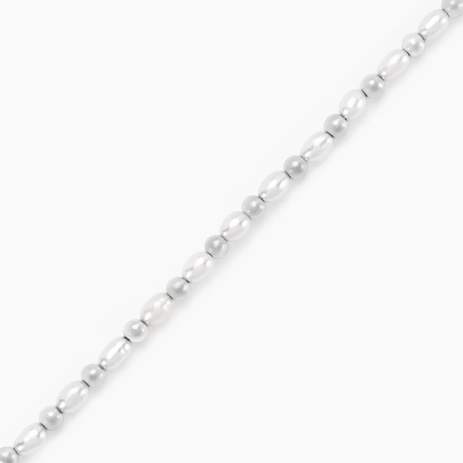 Clearance Histoire d'Or Bracelet Argent Bede Perles De Culture