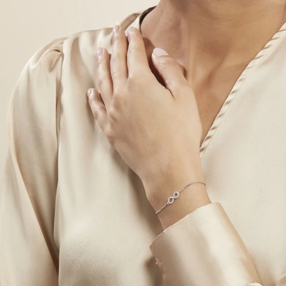 Histoire d'Or Bracelet Argent Blanc Anona Oxydes De Zirconium* Bracelets|Bracelets Fantaisie
