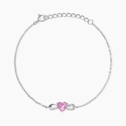 Sale Histoire d'Or Bracelet Argent Blanc Atieno Oxyde De Zirconium argent blanc oxyde rose