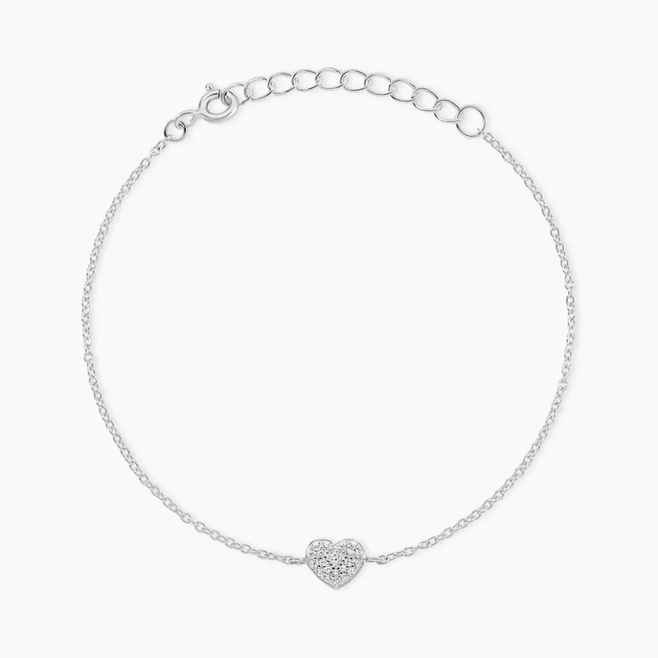Histoire d'Or Bracelet Argent Blanc Deep In Love Oxyde De Zirconium* Bracelets|Bracelets Fantaisie
