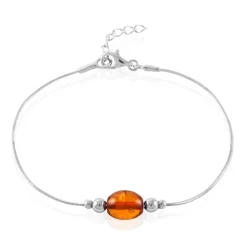Best Histoire d'Or Bracelet Argent Blanc Safaa Ambre
