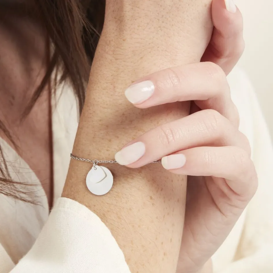 Sale Histoire d'Or Bracelet Argent Blanc Tana Nacre