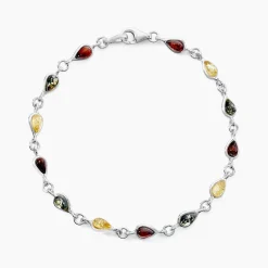 Clearance Histoire d'Or Bracelet Argent Blanc Weronika Ambre