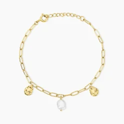 Histoire d'Or Bracelet Argent Dore Keshi Maille Cheval* Bracelets|Bracelets Fantaisie