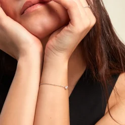 Histoire d'Or Bracelet Argent Lylwenn Oxydes De Zirconium argent blanc oxyde