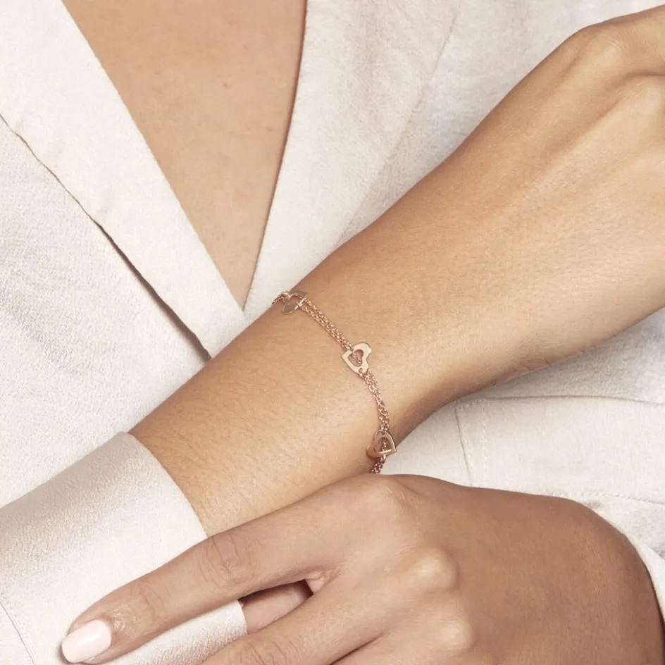 Discount Histoire d'Or Bracelet Suzy argent rose