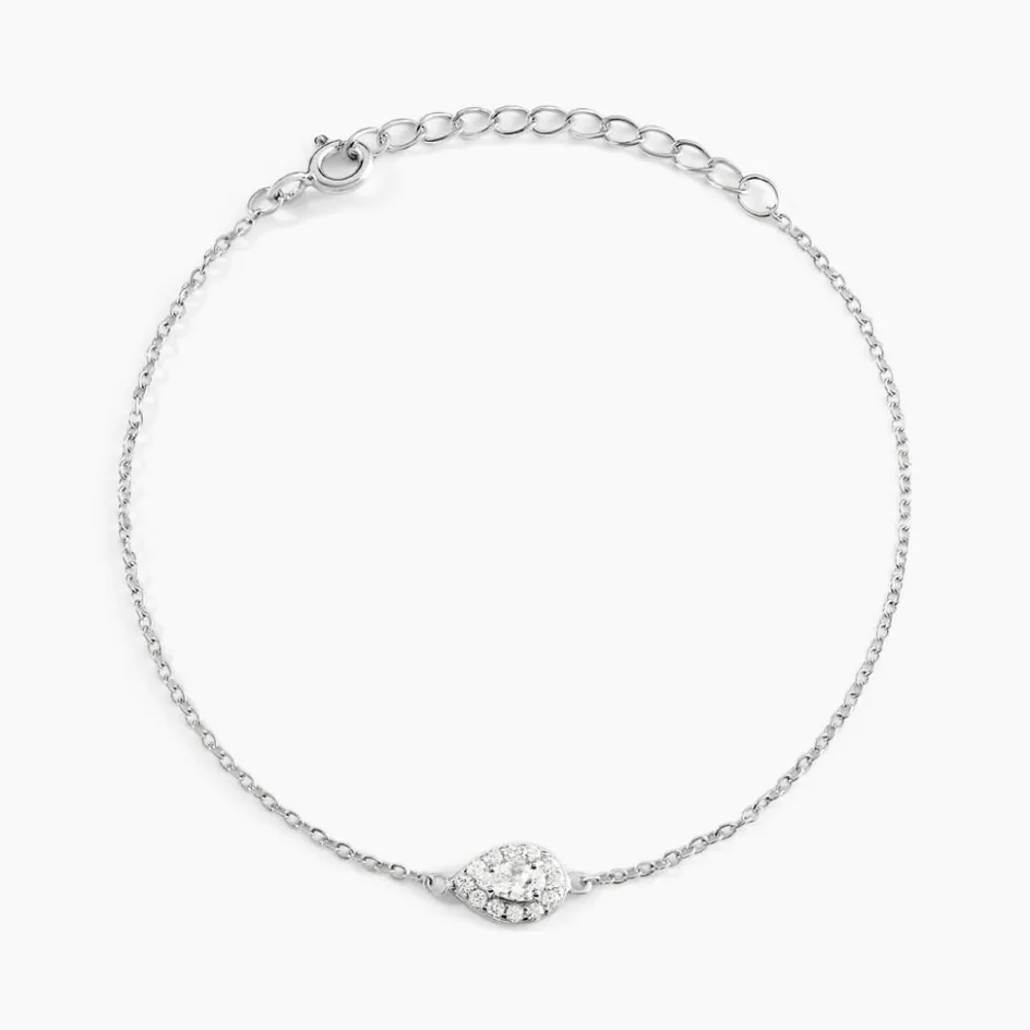 Sale Histoire d'Or Bracelet Argent Tania Oxydes De Zirconium argent blanc oxyde