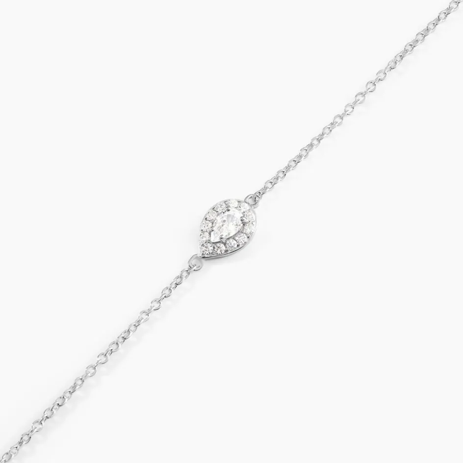 Sale Histoire d'Or Bracelet Argent Tania Oxydes De Zirconium argent blanc oxyde