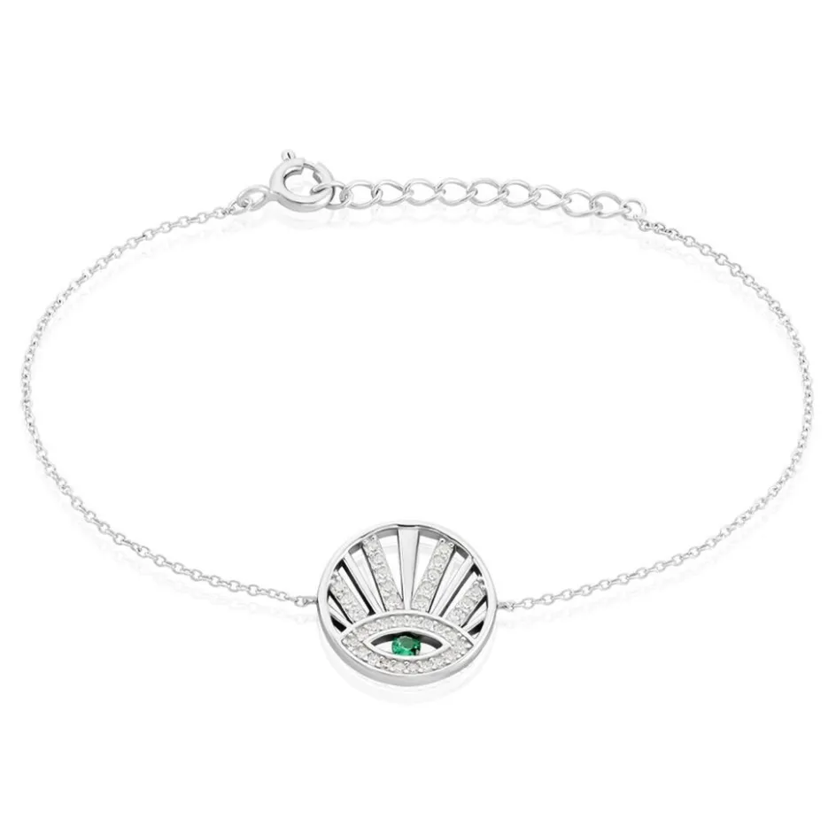 Outlet Histoire d'Or Bracelet Aries Argent Blanc Oxyde De Zirconium