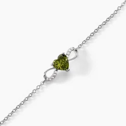 Outlet Histoire d'Or Bracelet Atieno Argent Blanc Oxyde De Zirconium argent blanc oxyde vert