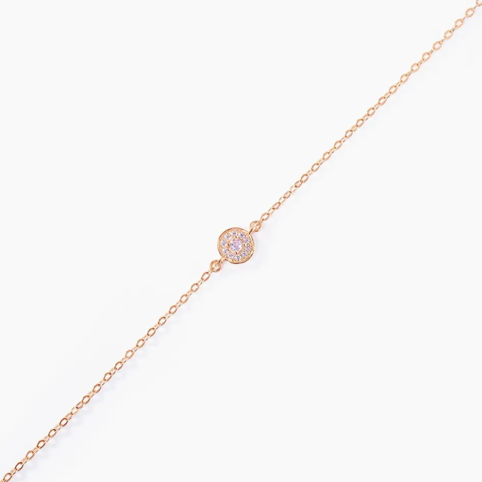 Histoire d'Or Bracelet Auxana De Zirconium argent rose oxyde