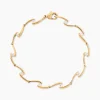 Outlet Histoire d'Or Bracelet Ayda Plaqué Or Jaune Oxyde De Zirconium