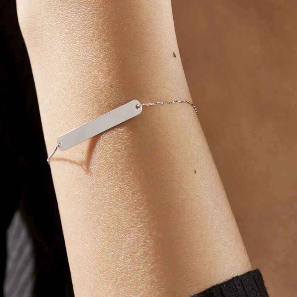 Histoire d'Or Bracelet Beavis Or Blanc* Bijoux Personnalisés|Bracelets