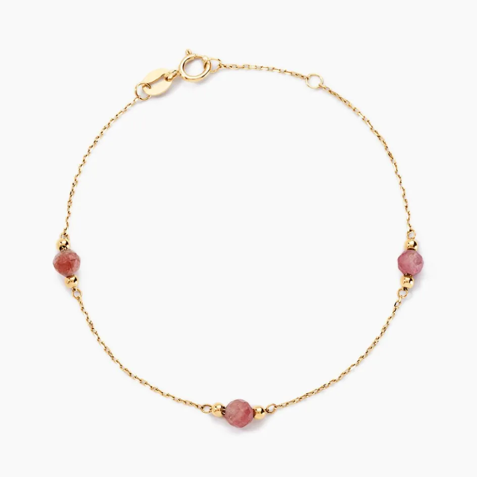 Sale Histoire d'Or Bracelet Billy Or Jaune Tourmaline or jaune tourmaline rose