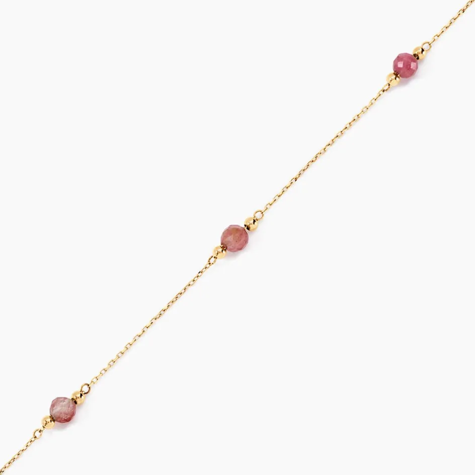 Sale Histoire d'Or Bracelet Billy Or Jaune Tourmaline or jaune tourmaline rose