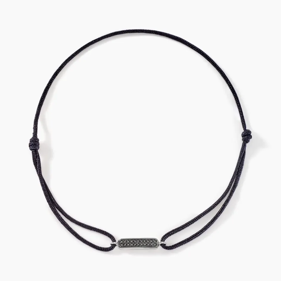 Histoire d'Or Bracelet Black Diamond Or Blanc Diamant Noirs* Bracelets|Bracelets Cordon