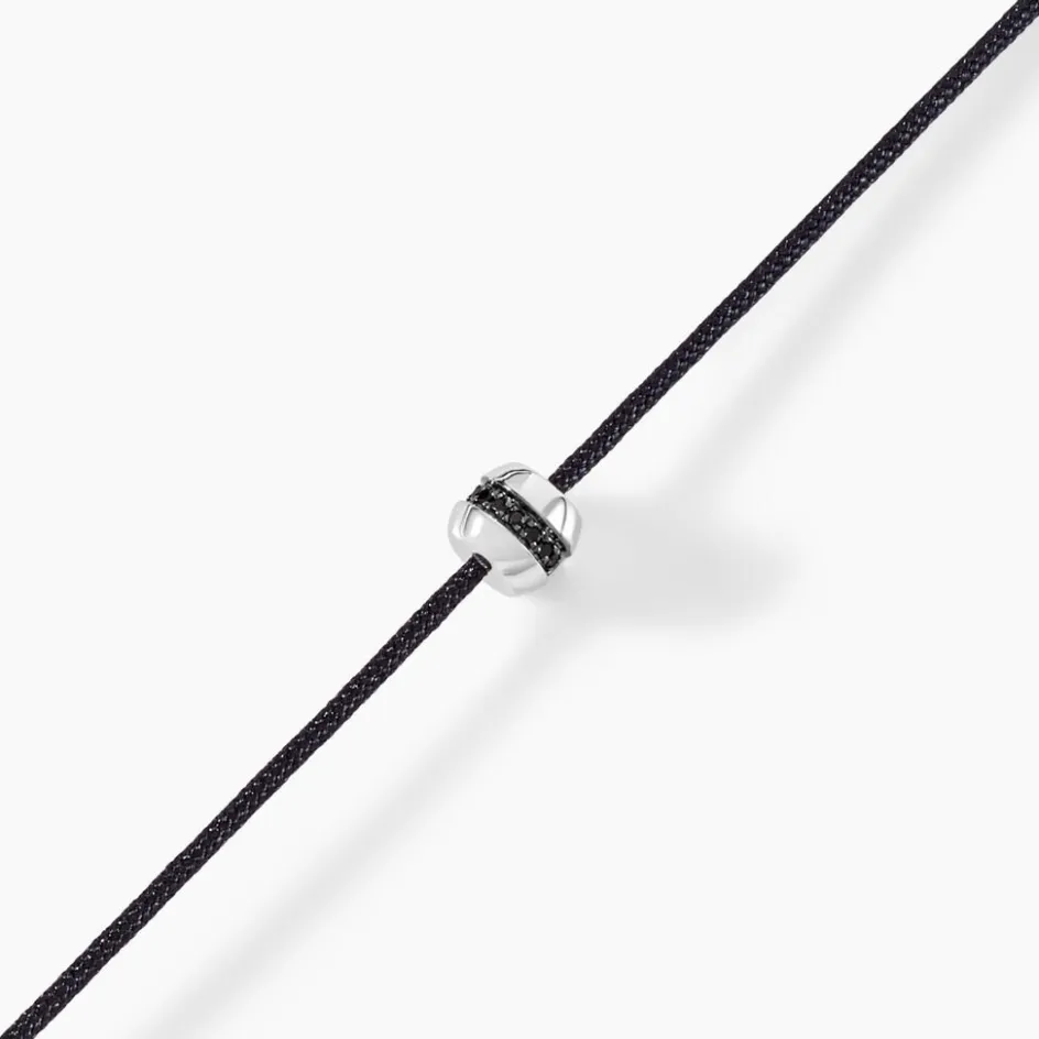 Histoire d'Or Bracelet Black Diamond Or Blanc Diamant Noirs* Bracelets|Bracelets Cordon