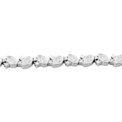 Best Histoire d'Or Bracelet Brogan Argent Blanc Oxyde De Zirconium