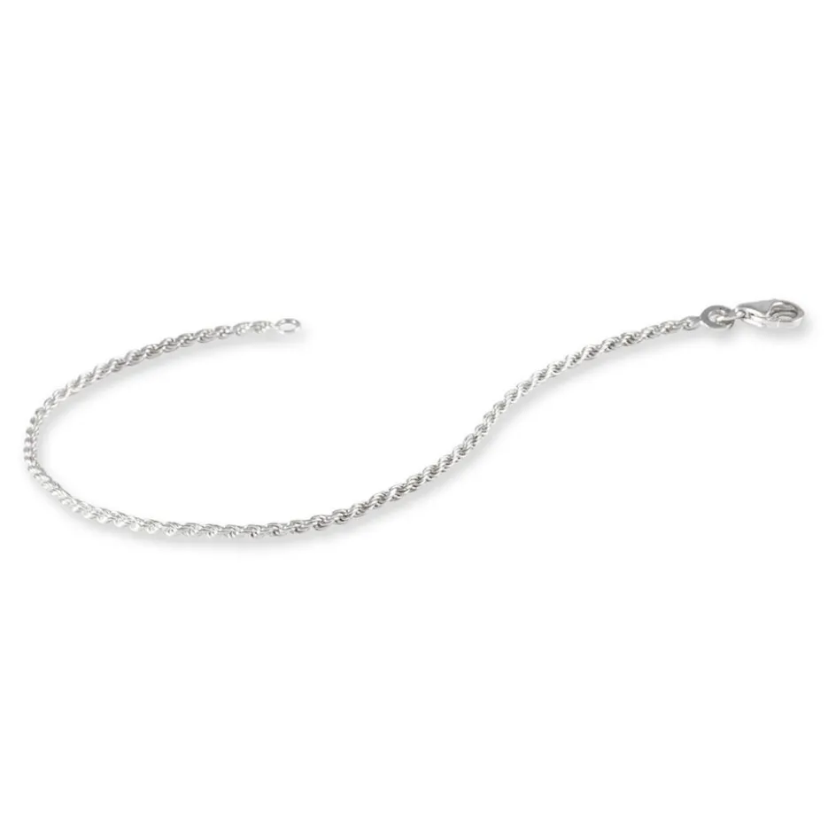 Histoire d'Or Bracelet Cacilda Maille Corde Argent Blanc