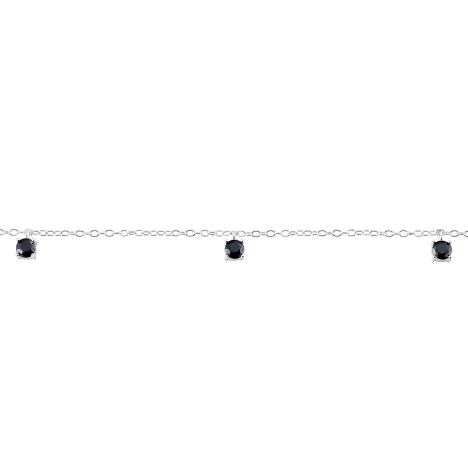 Histoire d'Or Bracelet Callias Argent Blanc Oxyde De Zirconium Noir* Bracelets|Bracelets Fantaisie