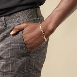 Histoire d'Or Bracelet Cameo Alternee 1/3 Or Jaune* Bracelets|Bracelets Maille