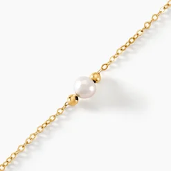 Best Histoire d'Or Bracelet Cannelle Or Jaune Perle De Culture