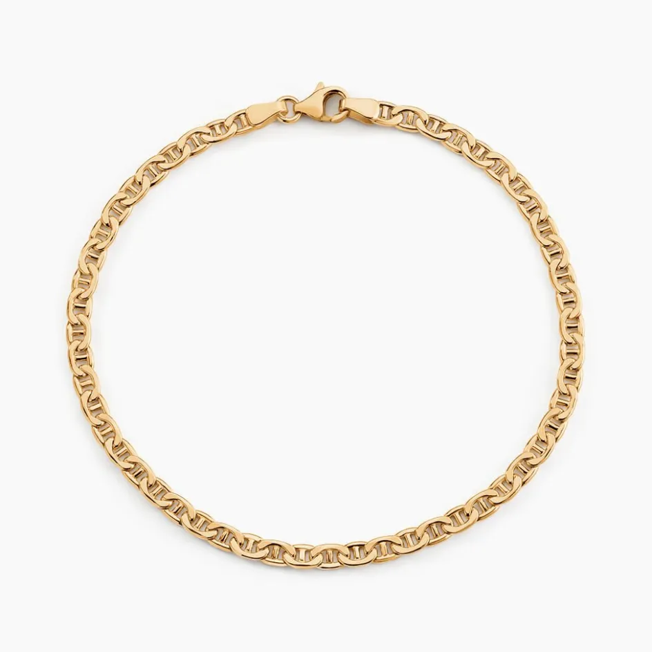 Discount Histoire d'Or Bracelet Capucin Or Jaune Maille Marine Plate