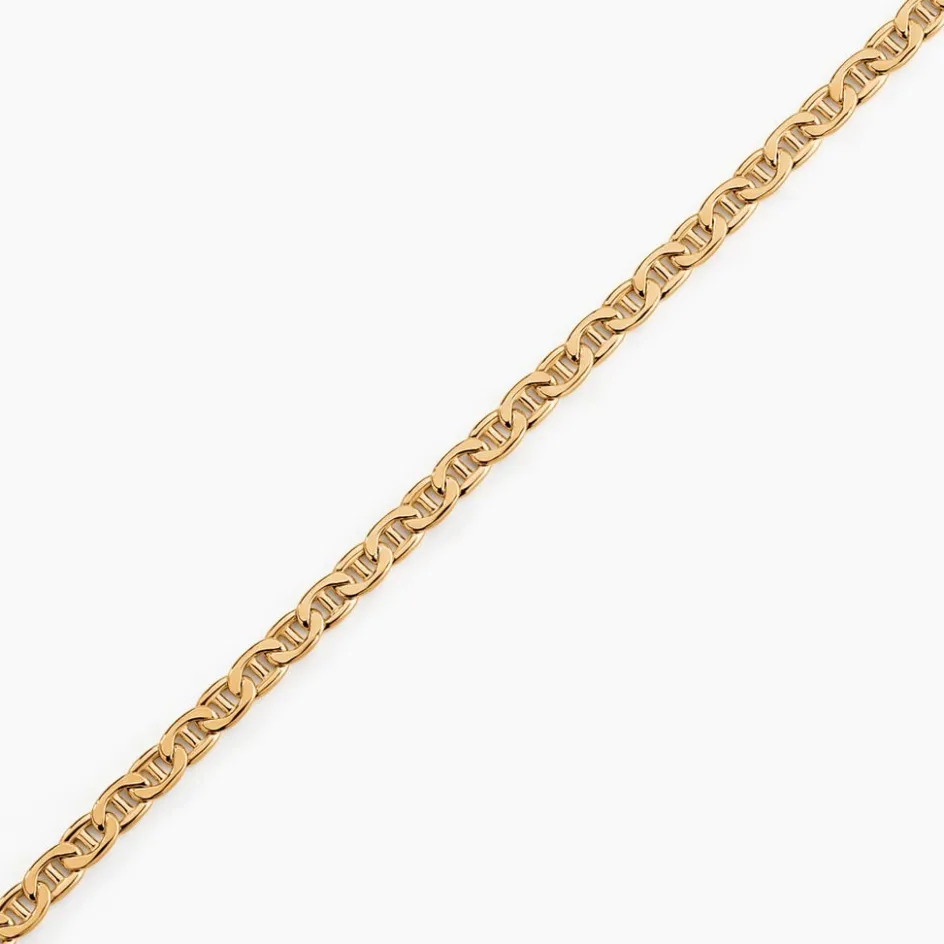 Discount Histoire d'Or Bracelet Capucin Or Jaune Maille Marine Plate