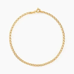 Discount Histoire d'Or Bracelet Capucin Maille Marine Plate or jaune