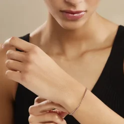 Outlet Histoire d'Or Bracelet Capucin Or Rose Maille Marine Plate or jaune