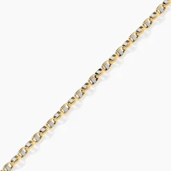 Sale Histoire d'Or Bracelet Carlo Or Bicolore Maille Marine Ronde