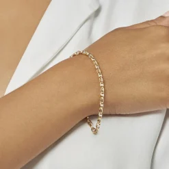 Histoire d'Or Bracelet Carlo Or Bicolore Maille Marine Ronde* Bracelets|Bracelets Maille