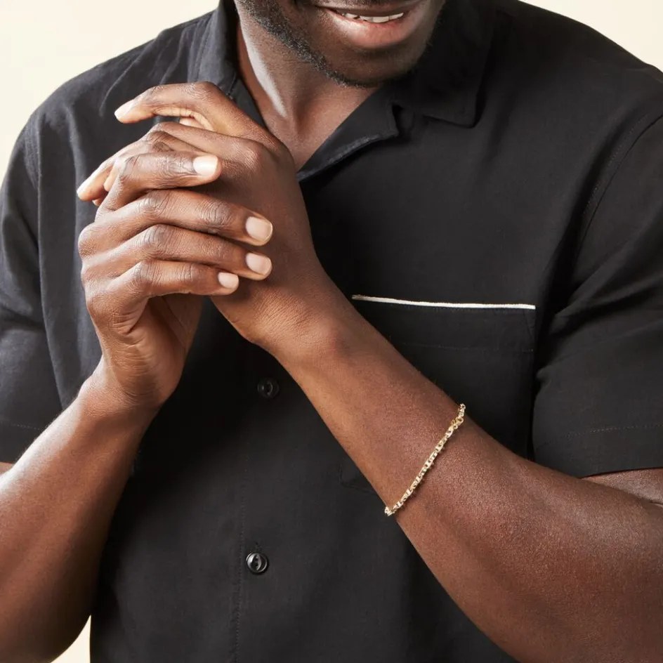 Histoire d'Or Bracelet Carlo Or Bicolore Maille Marine Ronde* Bracelets|Bracelets Maille