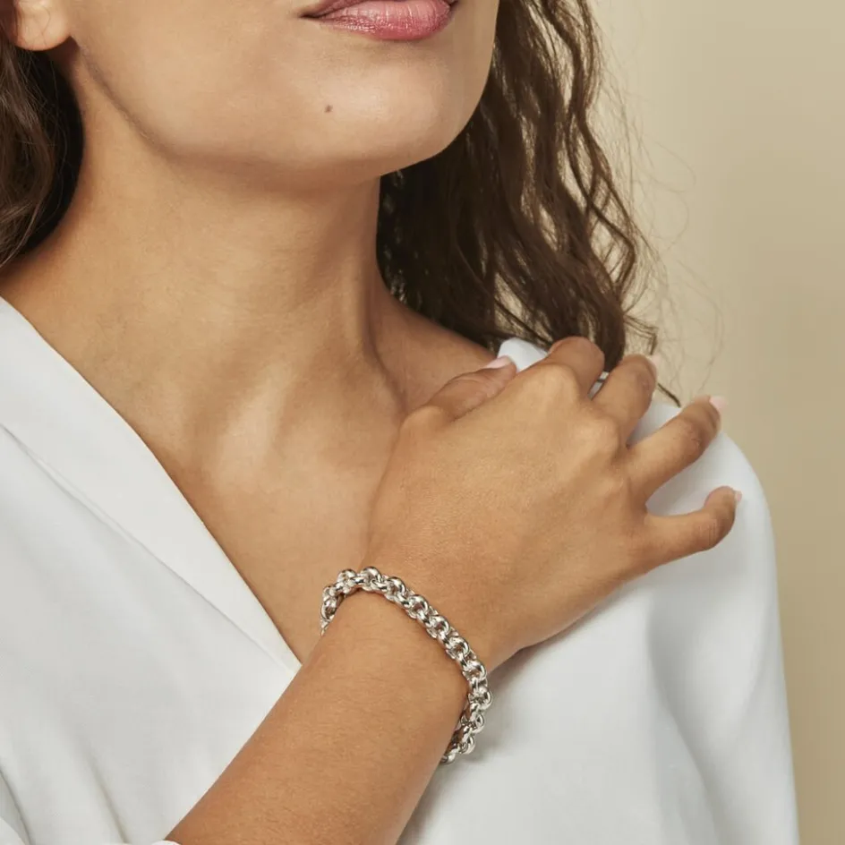 Histoire d'Or Bracelet Carola Maille Jaseron Argent Blanc* Bracelets|Bracelets Maille